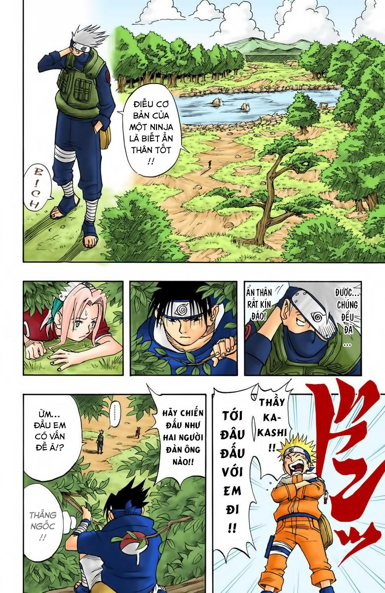 naruto full màu chapter 5: - bất cẩn là kẻ thù nguy hiểm nhât - Next chapter 6: - không phải sasuke