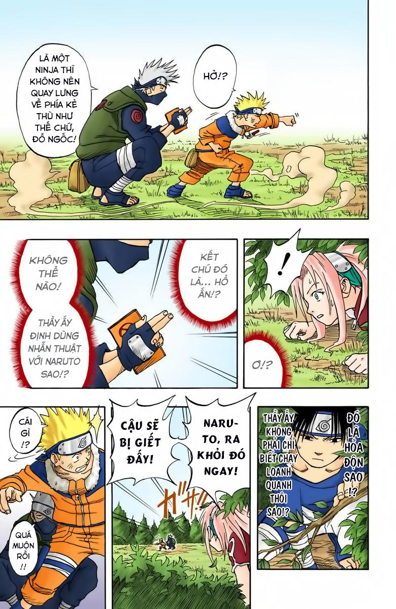 naruto full màu chapter 5: - bất cẩn là kẻ thù nguy hiểm nhât - Next chapter 6: - không phải sasuke