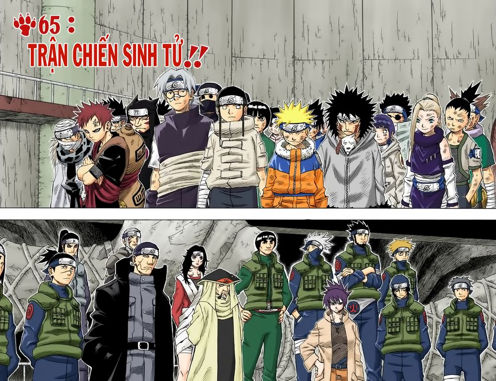 naruto full màu chapter 65: - trận chiến sinh tử - Next chapter 66: - lời khuyên của sakura