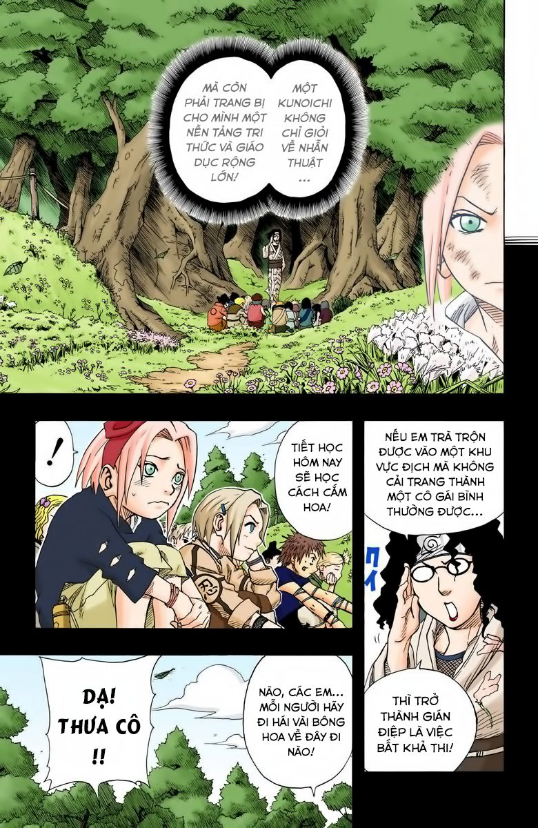 naruto full màu chapter 71: - bức tường quá cao - Next chapter 72: - Đua tài