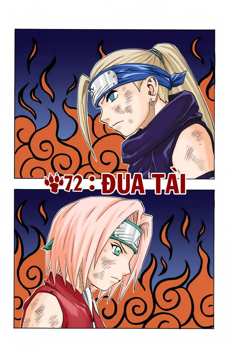 naruto full màu chapter 72: - Đua tài - Next chapter 73: - tuyên bố bại trận