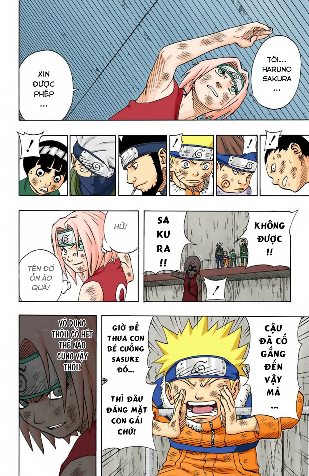 naruto full màu chapter 73: - tuyên bố bại trận - Next chapter 74: - trận đấu thứ sáu và