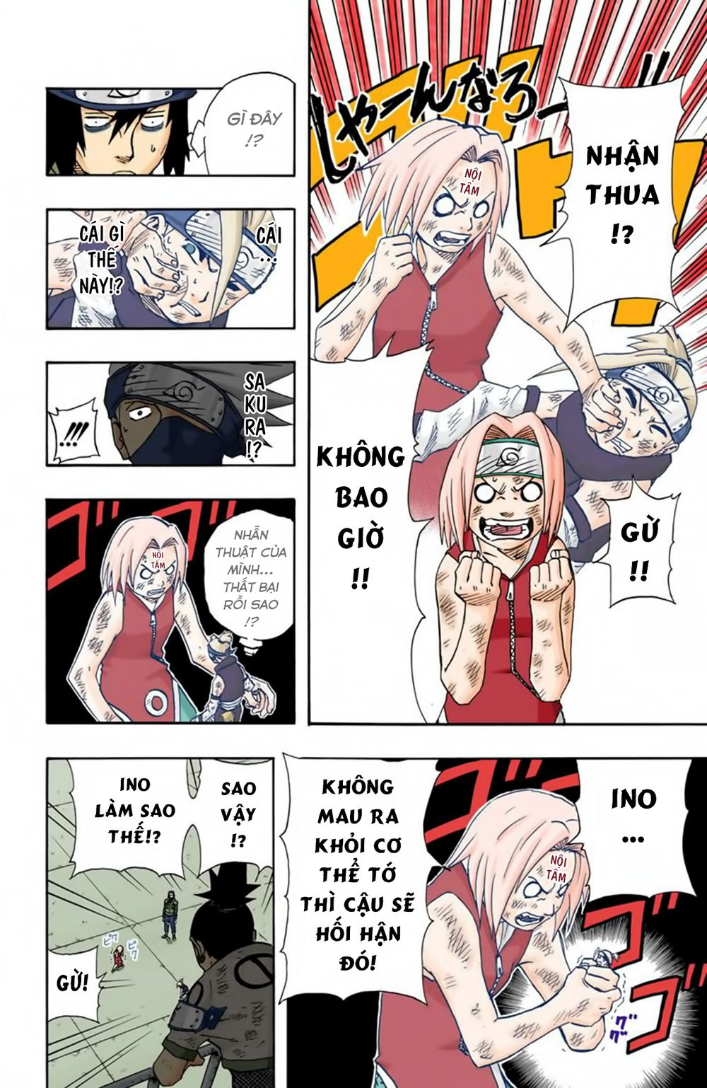 naruto full màu chapter 73: - tuyên bố bại trận - Next chapter 74: - trận đấu thứ sáu và