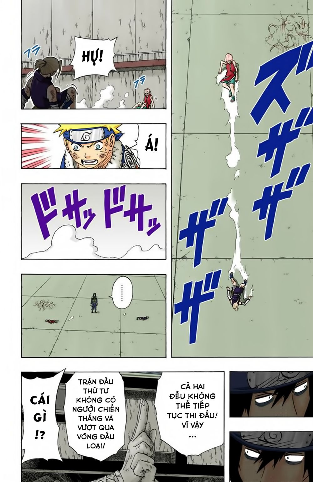 naruto full màu chapter 73: - tuyên bố bại trận - Next chapter 74: - trận đấu thứ sáu và