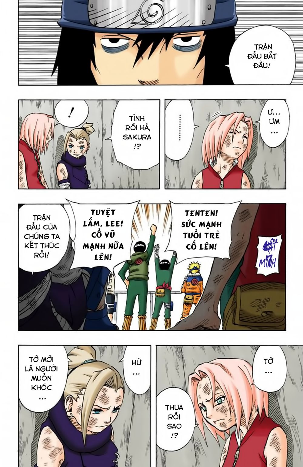 naruto full màu chapter 73: - tuyên bố bại trận - Next chapter 74: - trận đấu thứ sáu và