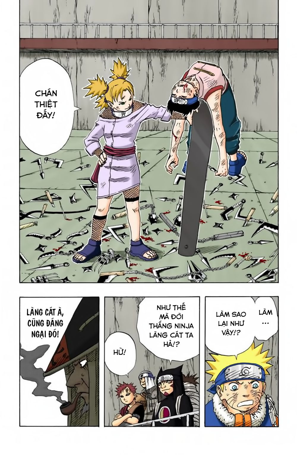 naruto full màu chapter 73: - tuyên bố bại trận - Next chapter 74: - trận đấu thứ sáu và