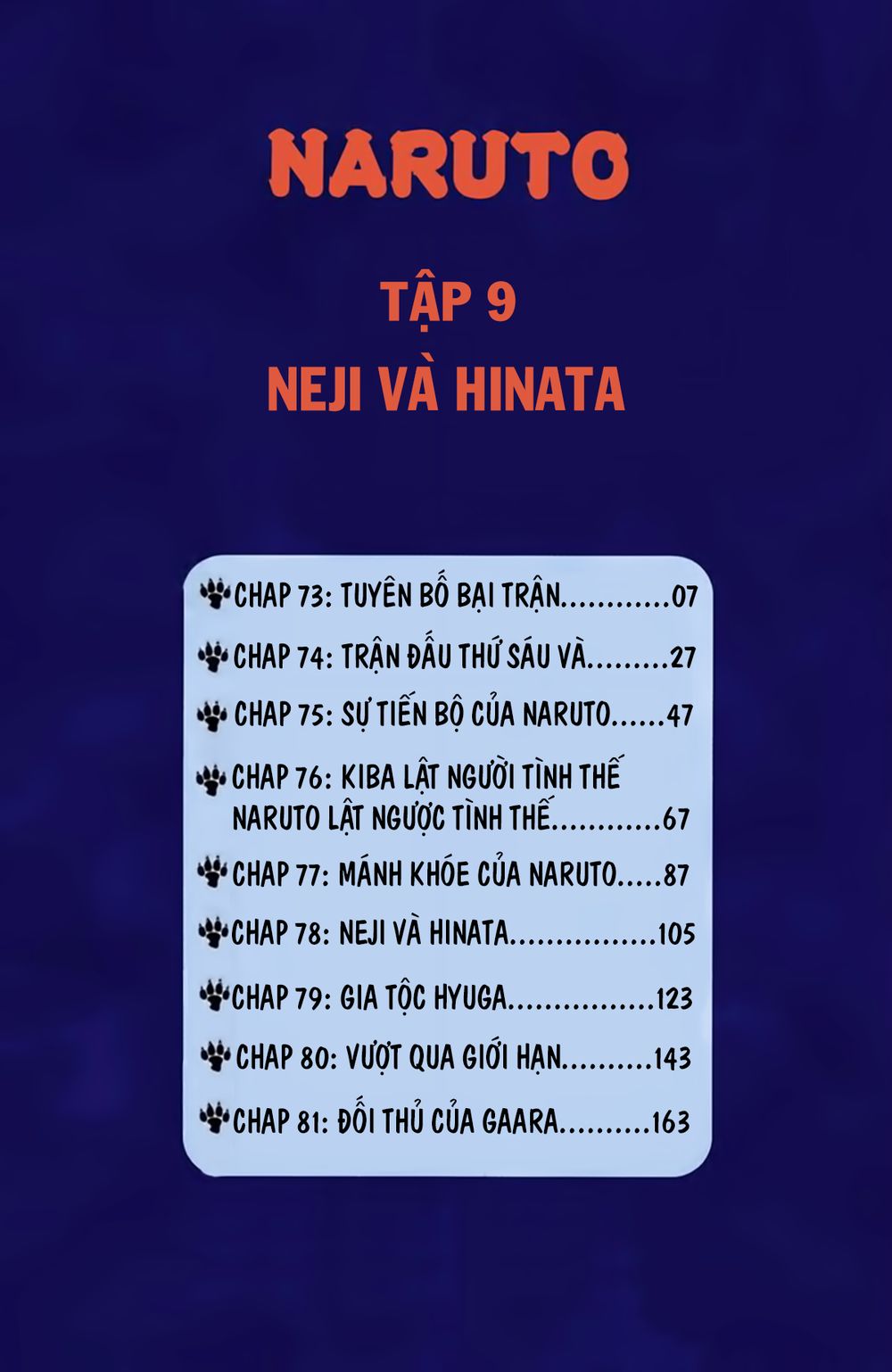 naruto full màu chapter 73: - tuyên bố bại trận - Next chapter 74: - trận đấu thứ sáu và