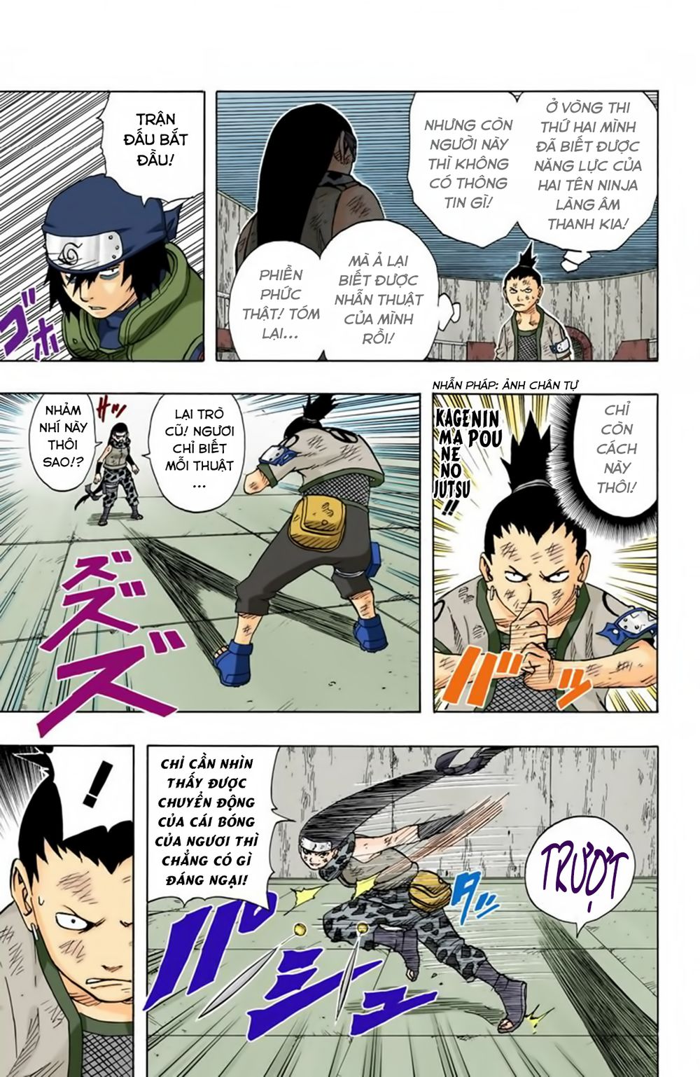 naruto full màu chapter 74: - trận đấu thứ sáu và - Next chapter 75: - sự tiến bộ của naruto