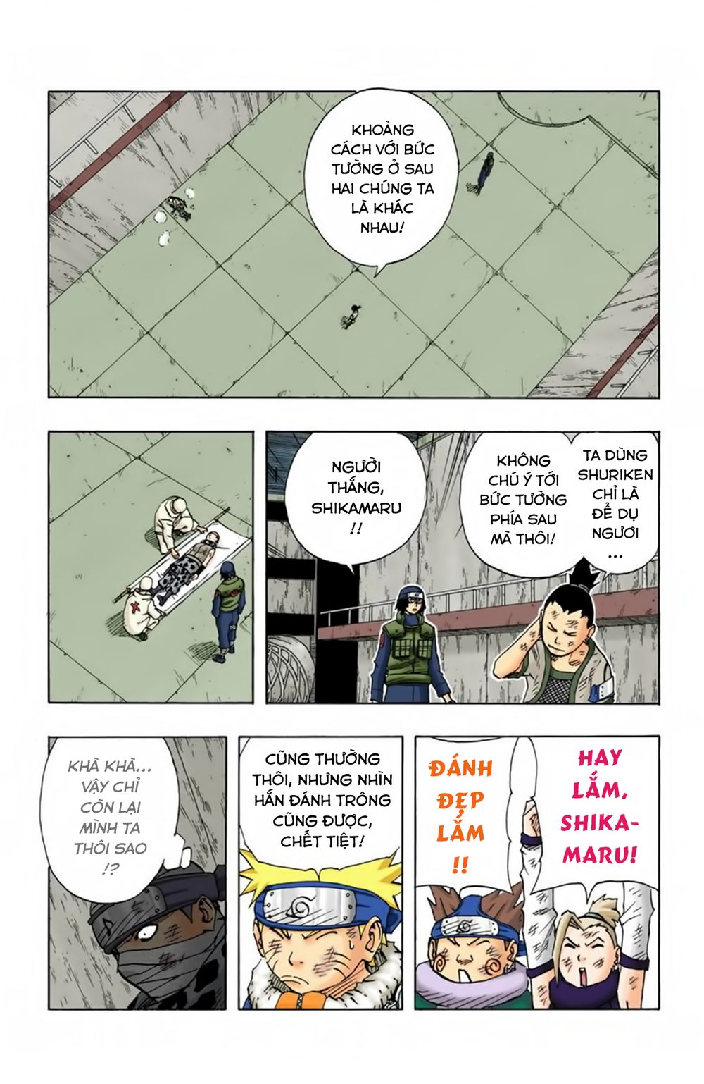 naruto full màu chapter 74: - trận đấu thứ sáu và - Next chapter 75: - sự tiến bộ của naruto