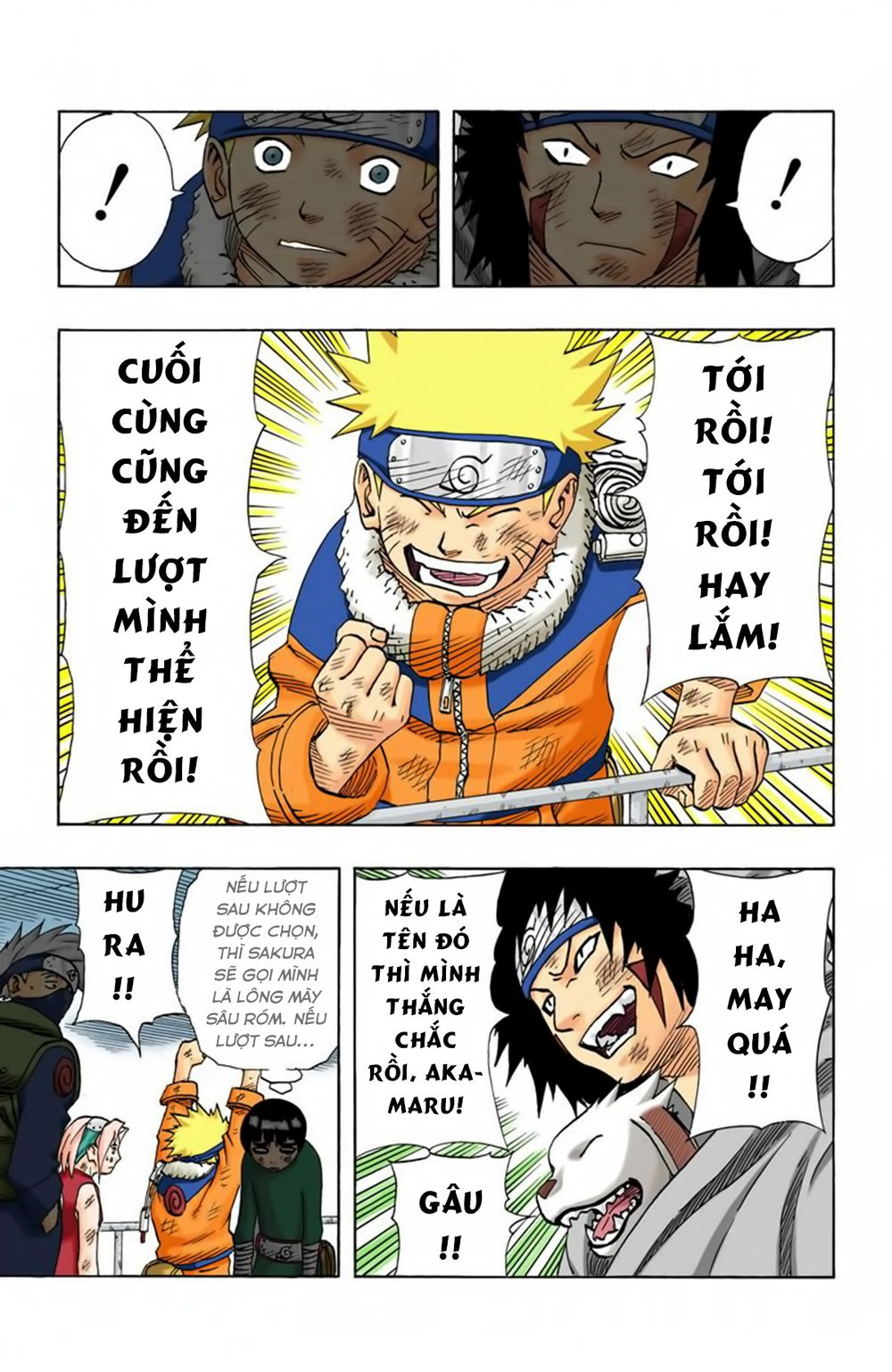 naruto full màu chapter 74: - trận đấu thứ sáu và - Next chapter 75: - sự tiến bộ của naruto