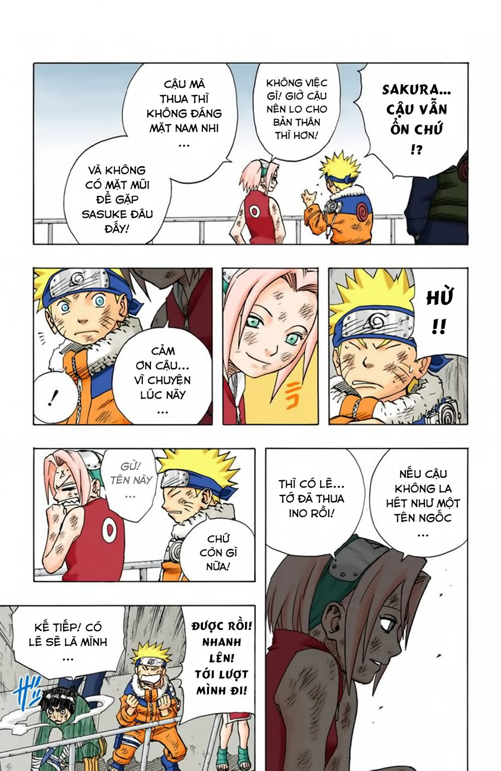 naruto full màu chapter 74: - trận đấu thứ sáu và - Next chapter 75: - sự tiến bộ của naruto