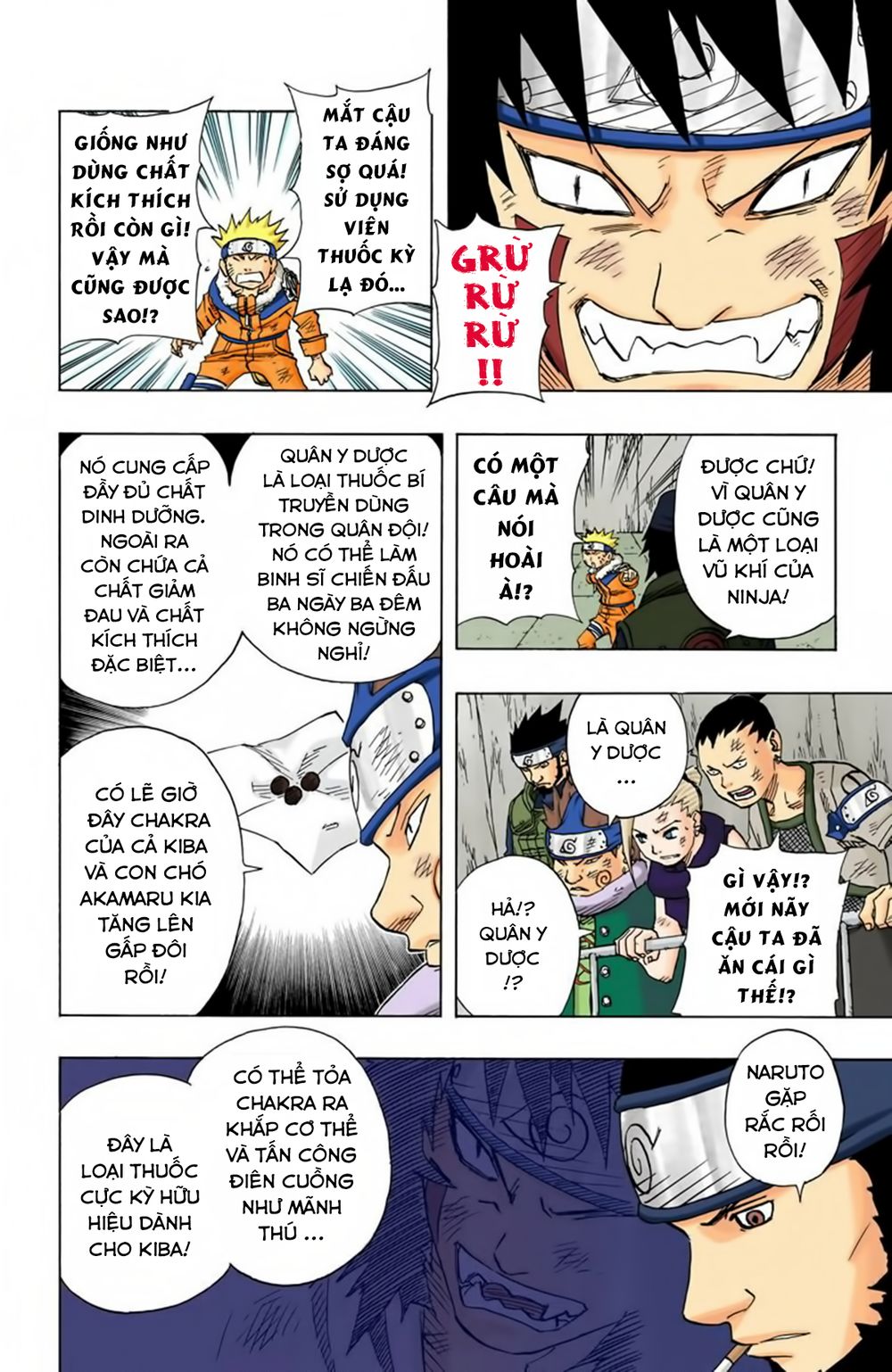 naruto full màu chapter 76: - kiba lật ngược tình thế naruto - Next chapter 77: - mánh khóe của naruto