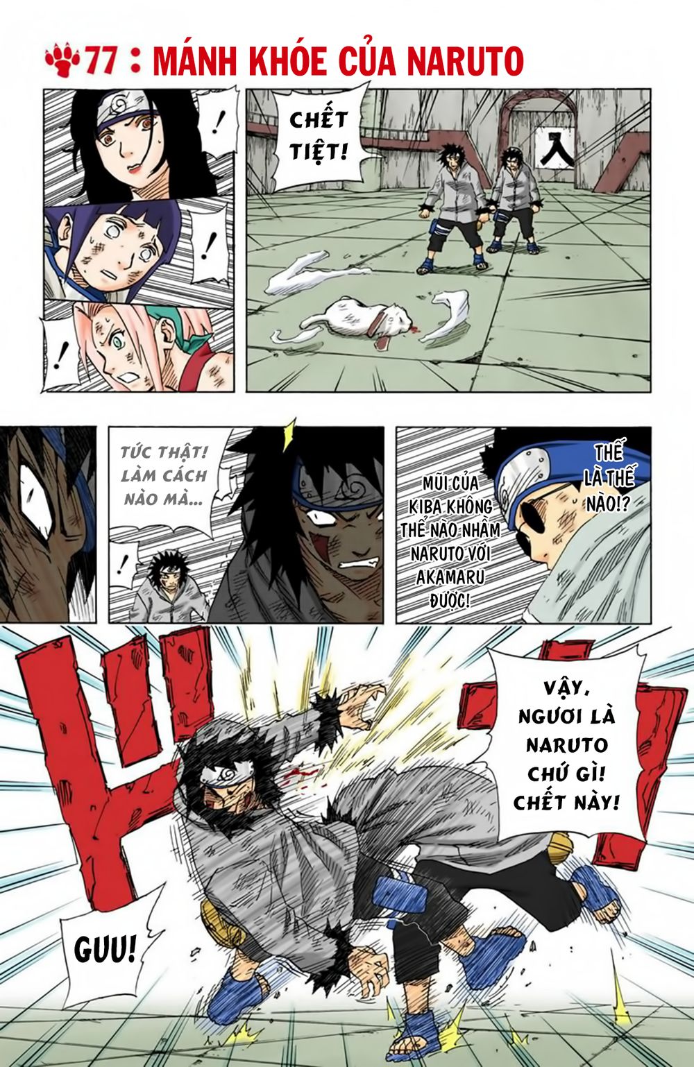 naruto full màu chapter 77: - mánh khóe của naruto - Next chapter 78: - neji và hinata