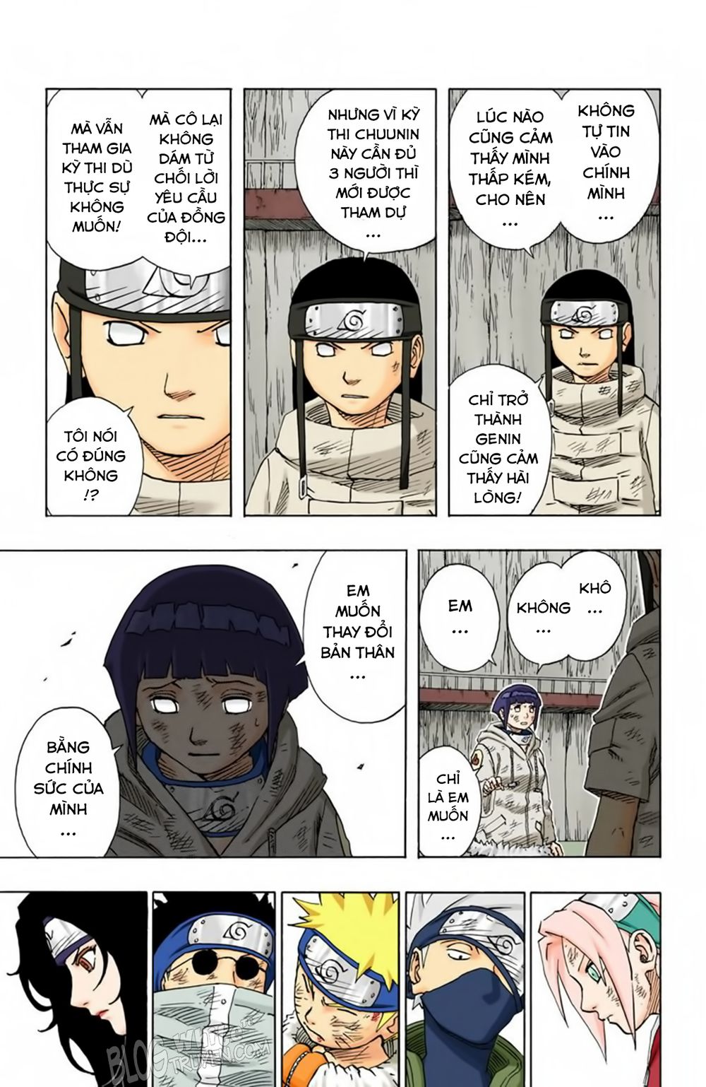 naruto full màu chapter 78: - neji và hinata - Next chapter 79: - gia tộc hyuga