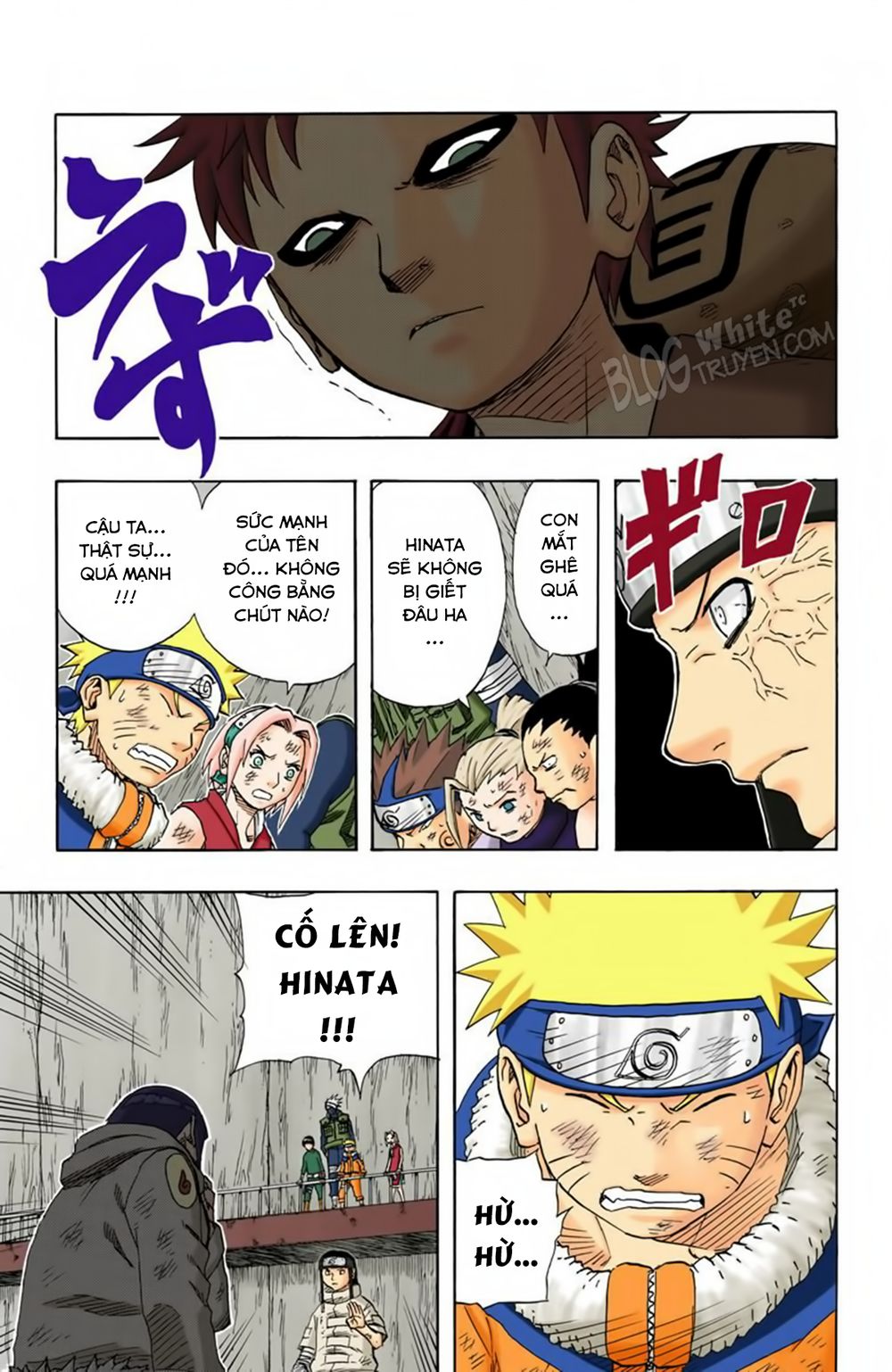 naruto full màu chapter 80: - vượt qua giới hạn - Next chapter 81: - Đối thủ của gaara