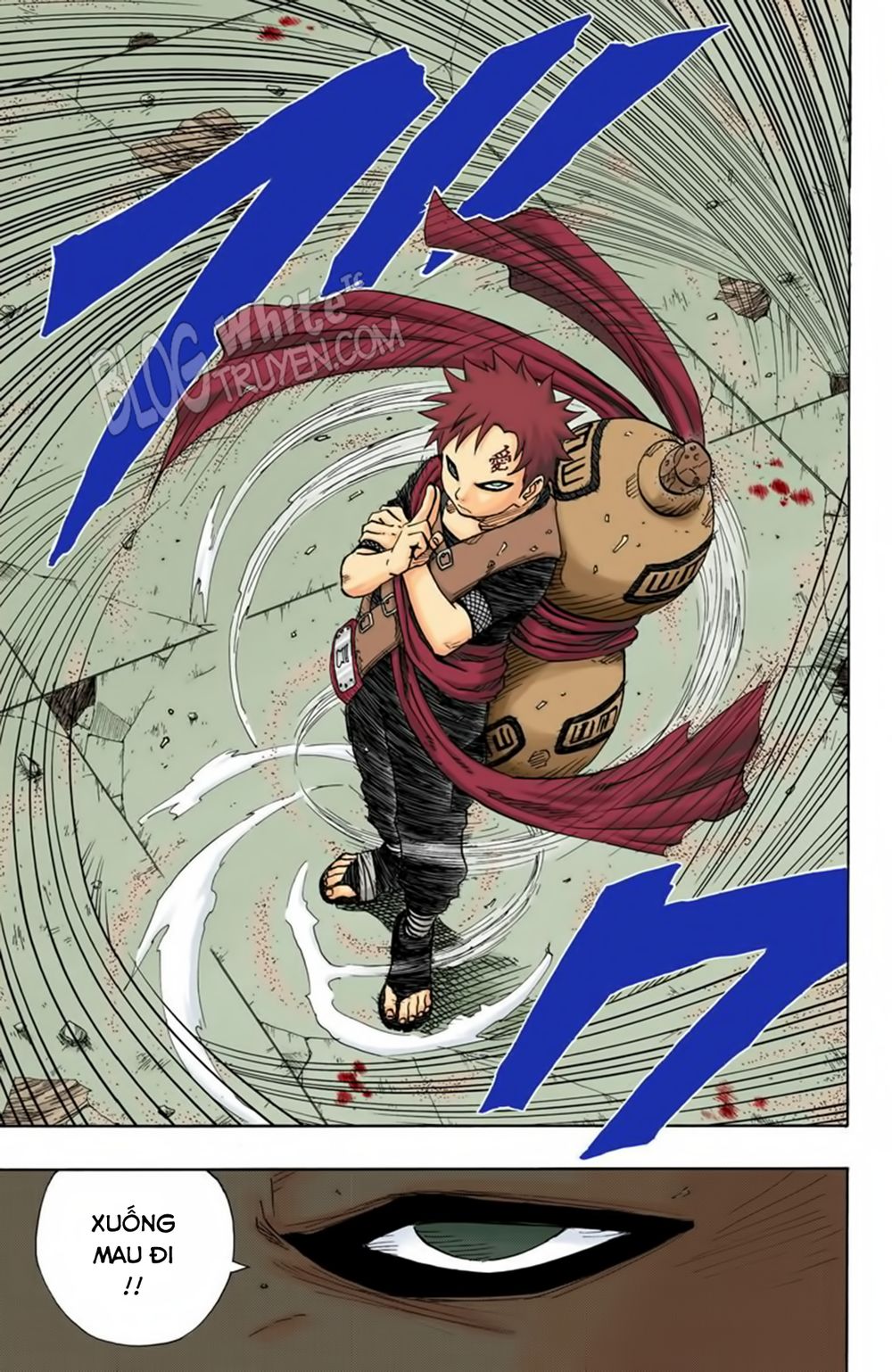 naruto full màu chapter 81: - Đối thủ của gaara - Next chapter 82: - bí mật của lee