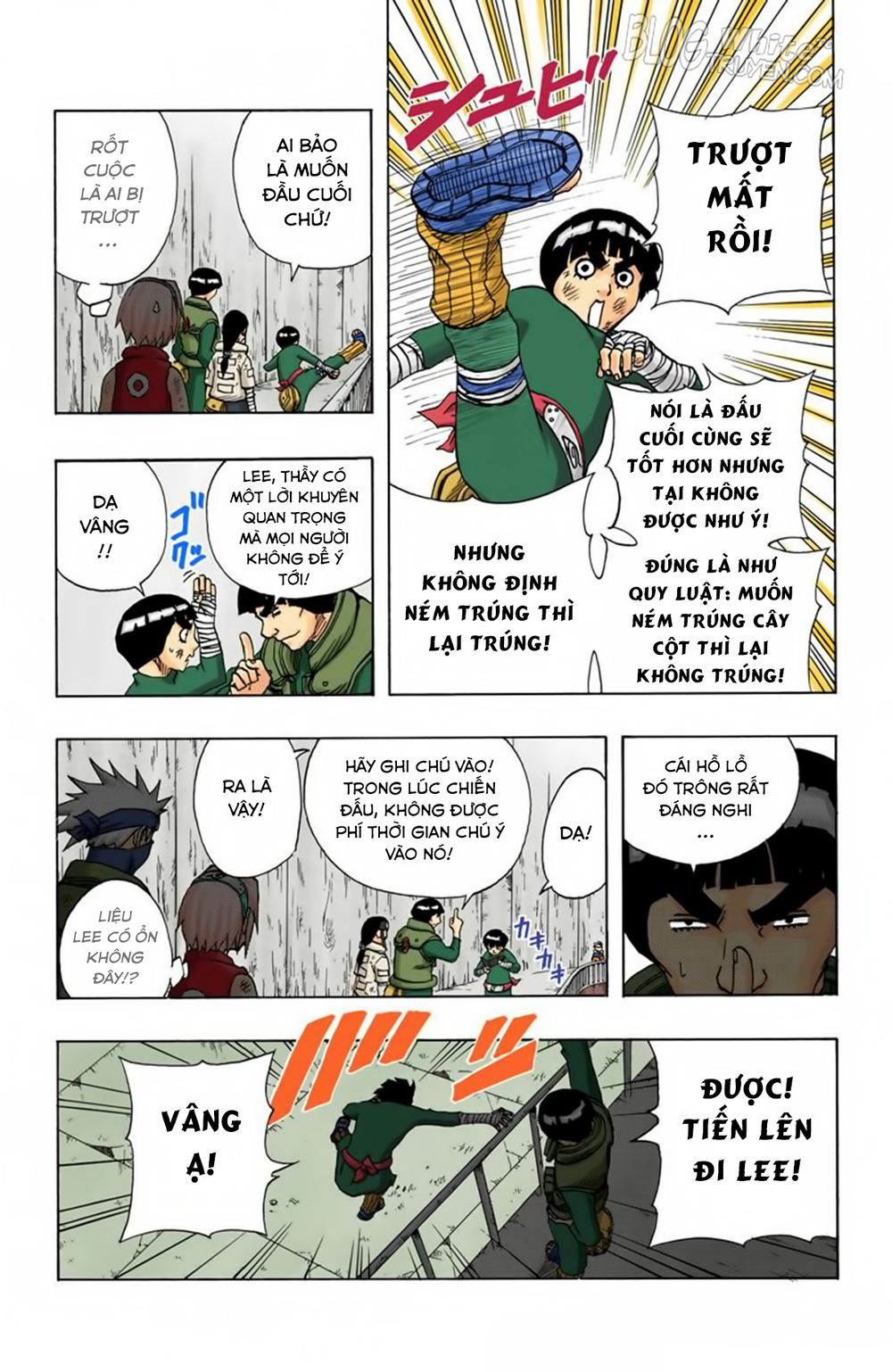 naruto full màu chapter 81: - Đối thủ của gaara - Next chapter 82: - bí mật của lee