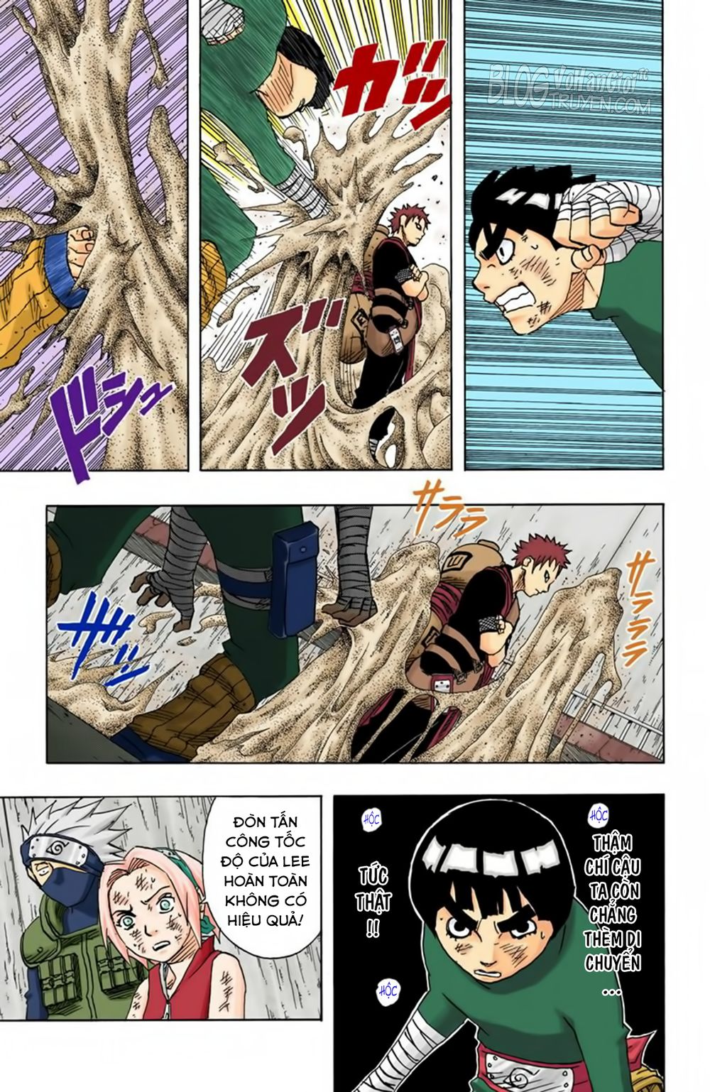 naruto full màu chapter 82: - bí mật của lee - Next 83