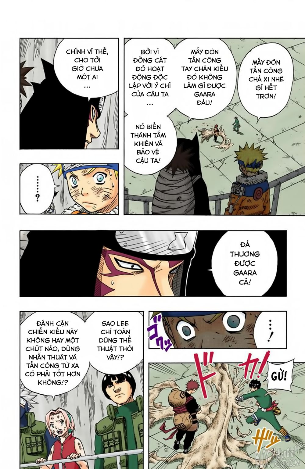 naruto full màu chapter 82: - bí mật của lee - Next 83