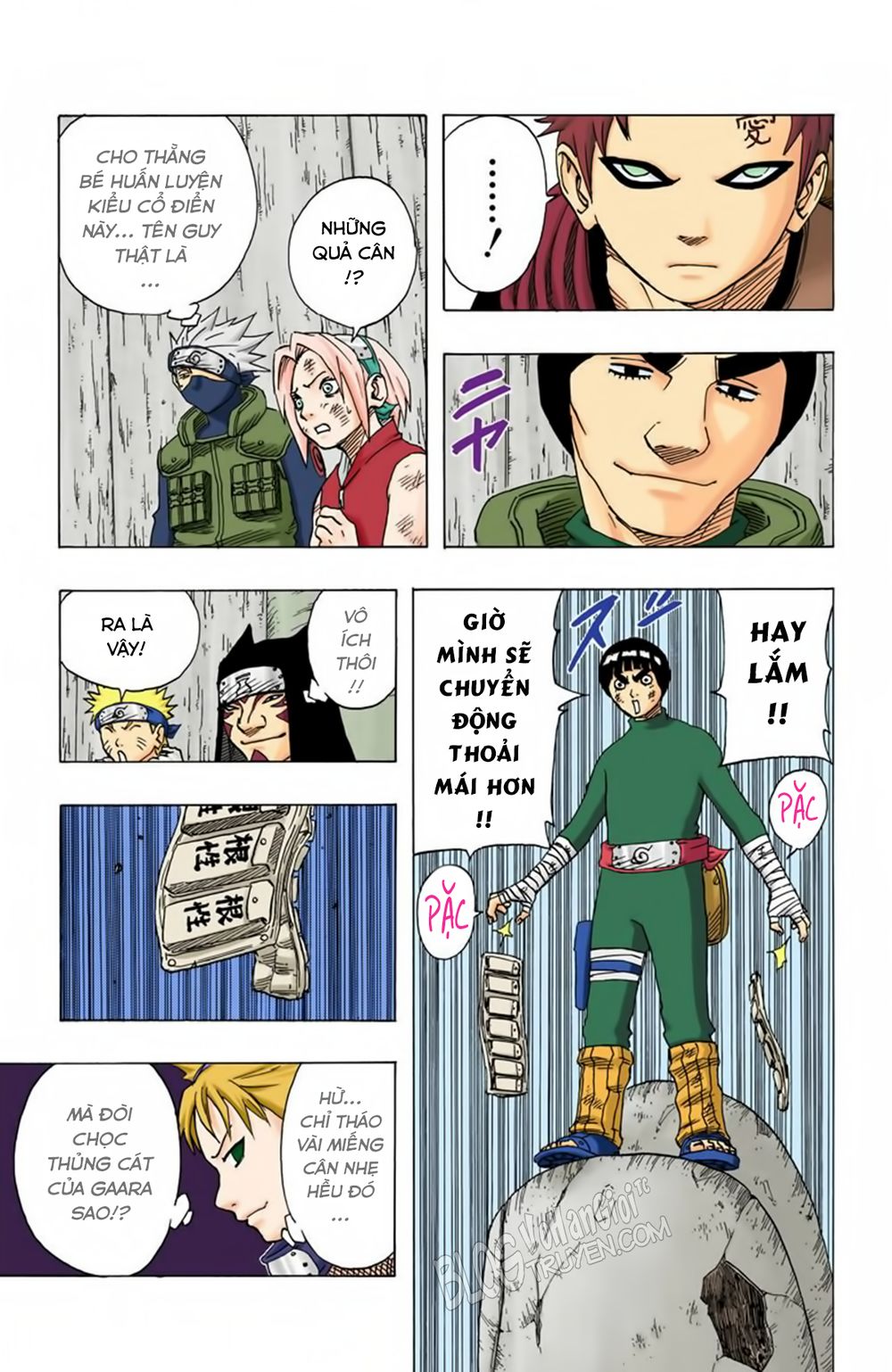 naruto full màu chapter 82: - bí mật của lee - Next 83