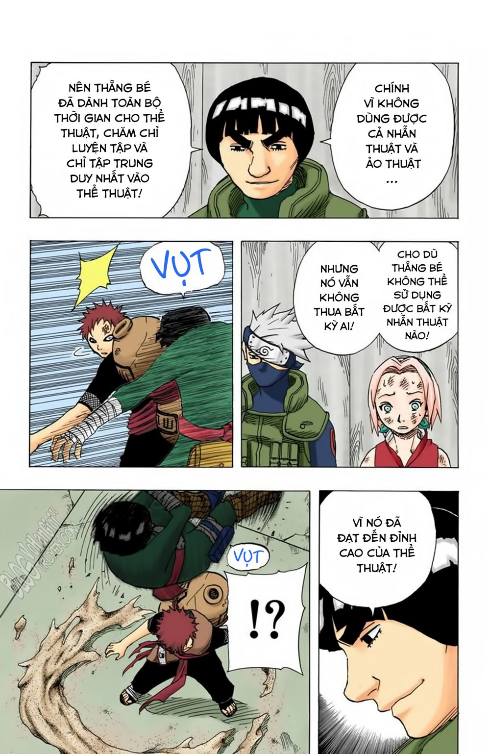 naruto full màu chapter 82: - bí mật của lee - Next 83