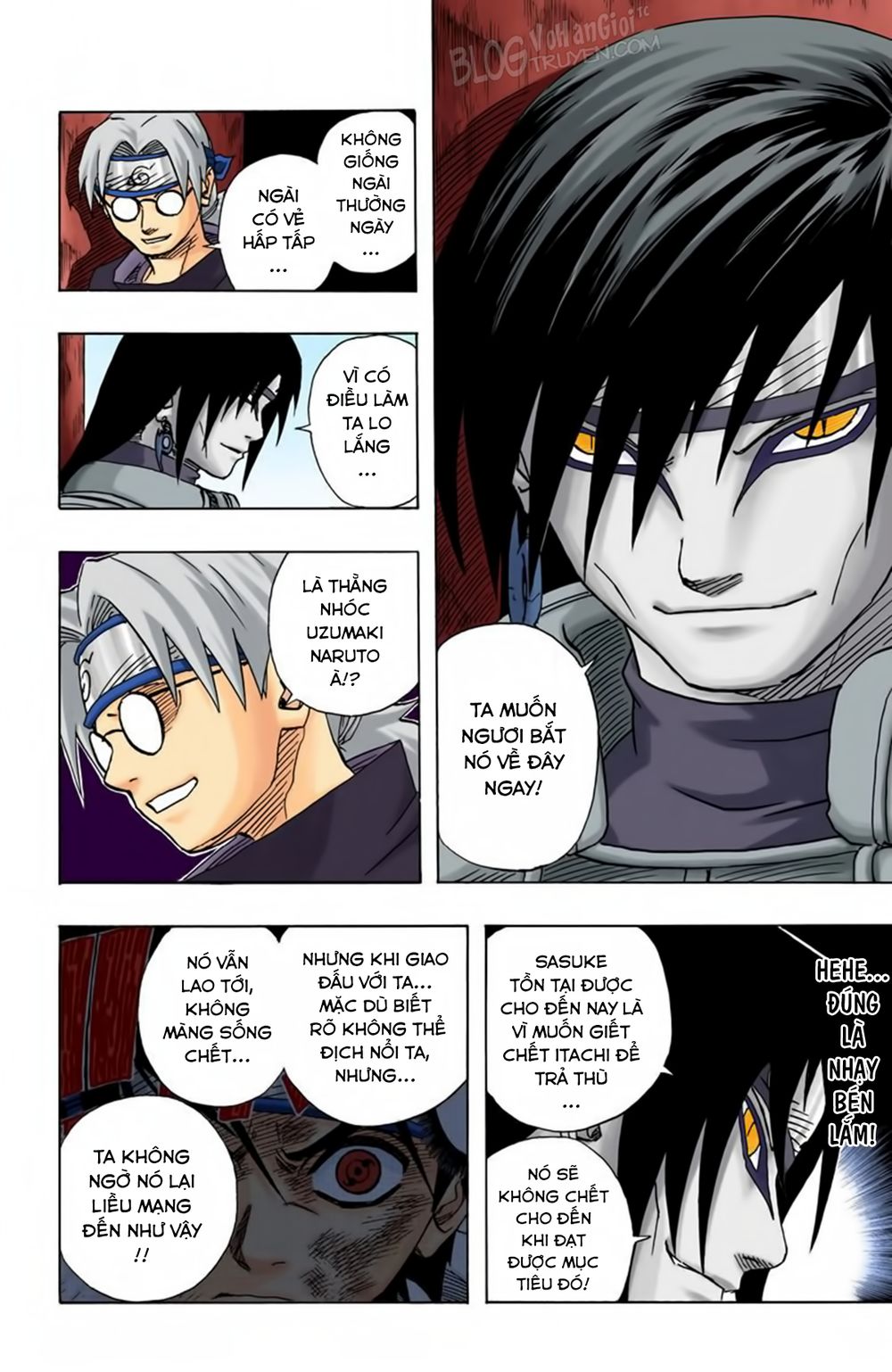 naruto full màu chapter 88: - sasuke - Next chapter 89: - nguyện vọng của naruto