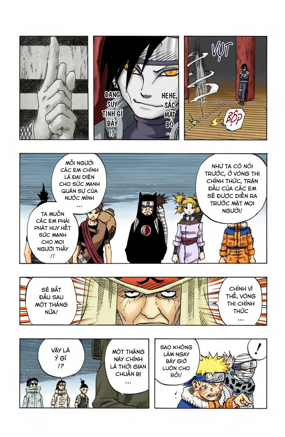 naruto full màu chapter 88: - sasuke - Next chapter 89: - nguyện vọng của naruto