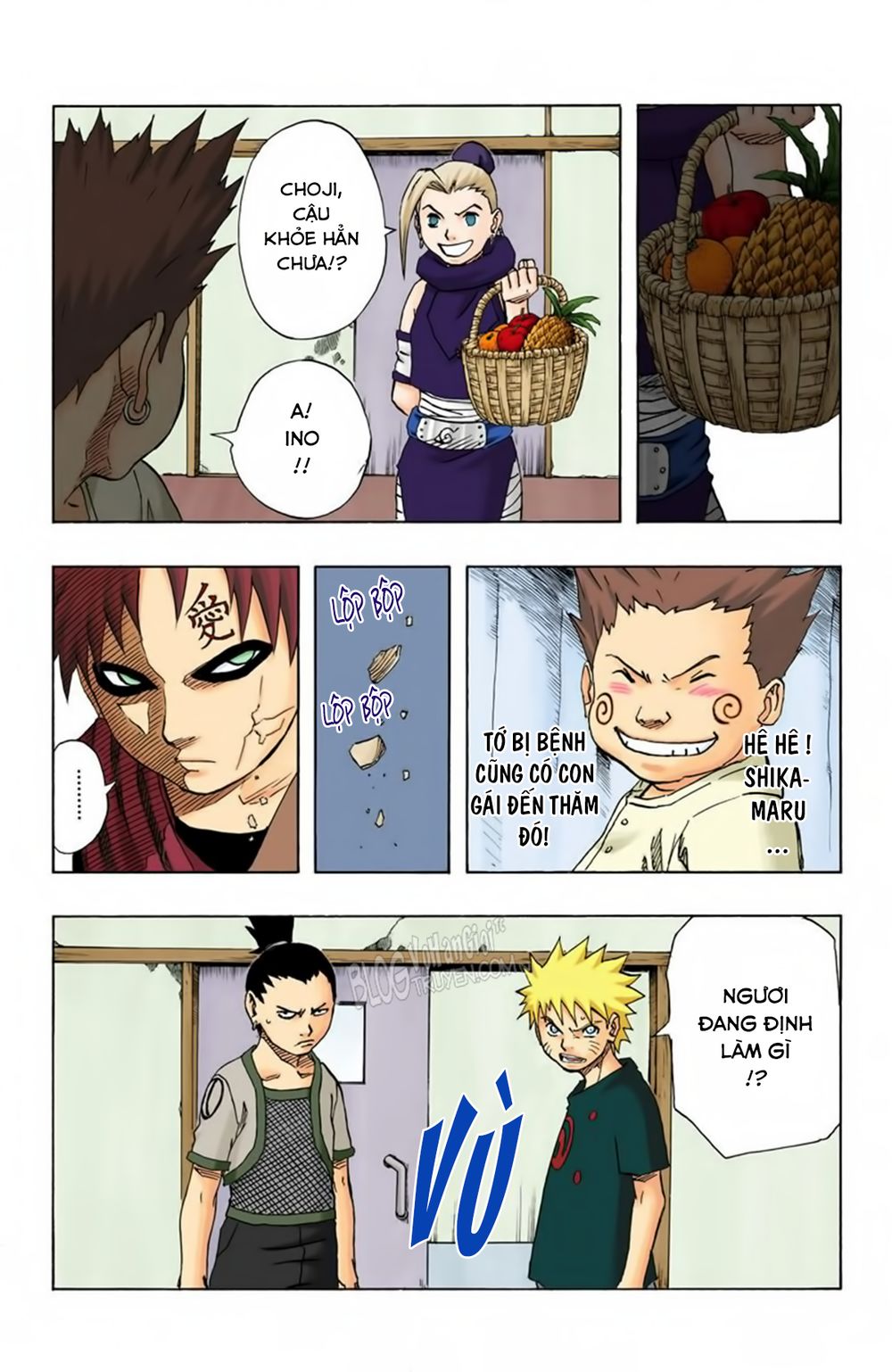 naruto full màu chapter 96: - vị khách bất ngờ - Next chapter 97: - lý do tiếp tục sống