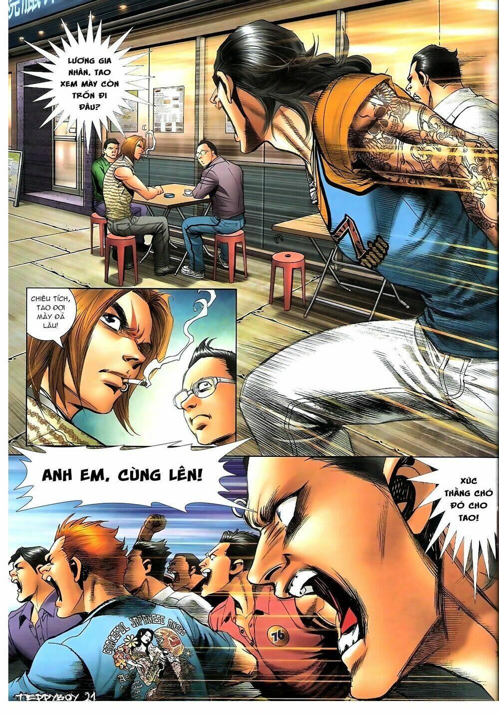 người trong giang hồ chapter 1338: lương gia nhân vs chiêu tích - Next chapter 1339: lương gia nhân vs chiêu tích 2