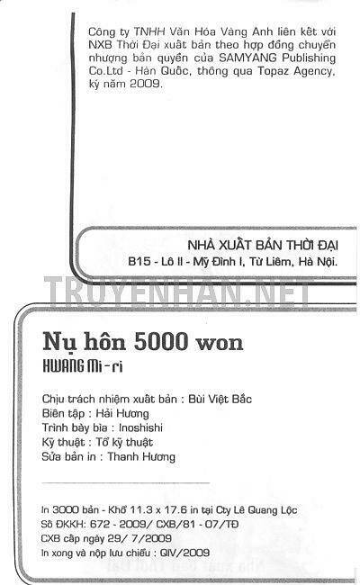 Nụ Hôn 5000 Won Chapter 41 - Next Chapter 42