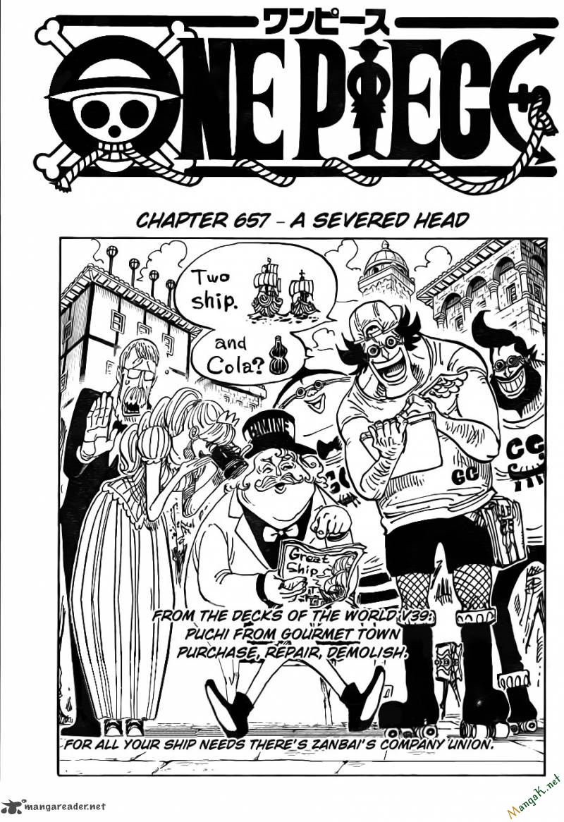 One Piece Chapter 657 - Trang 2