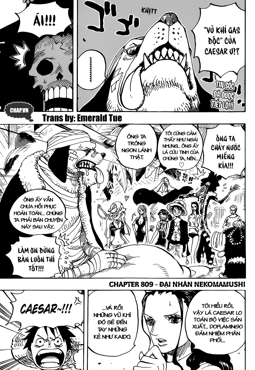 One Piece Chapter 809 - Trang 2