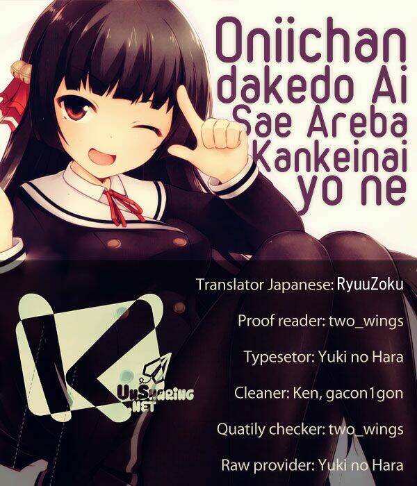 Onii-Chan Dakedo Ai Sae Areba Kankeinai Yo Ne!? Chapter 2 - Next Chapter 3