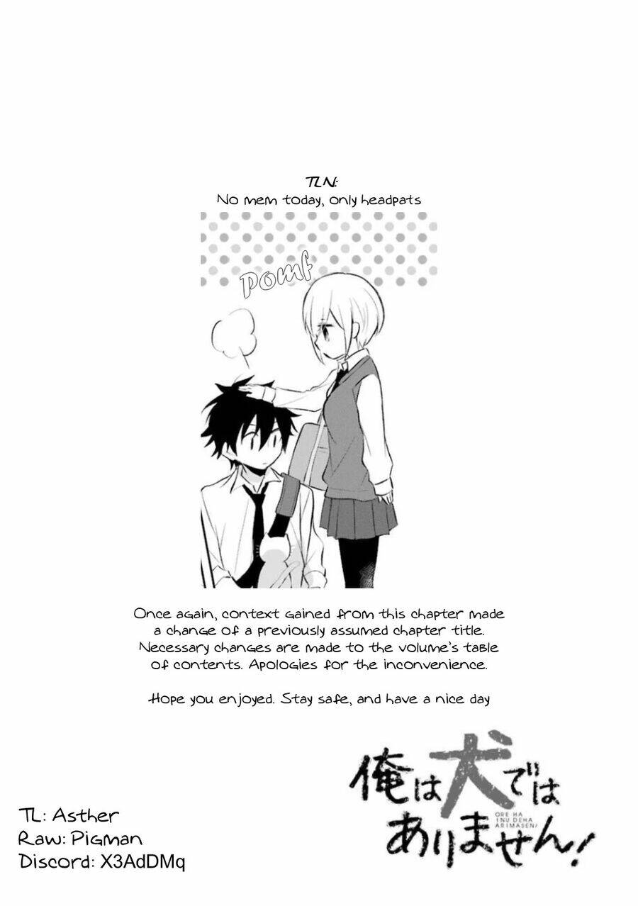 Ore Ha Inu De Wa Arimasen! Chapter 24 - Next Chapter 25