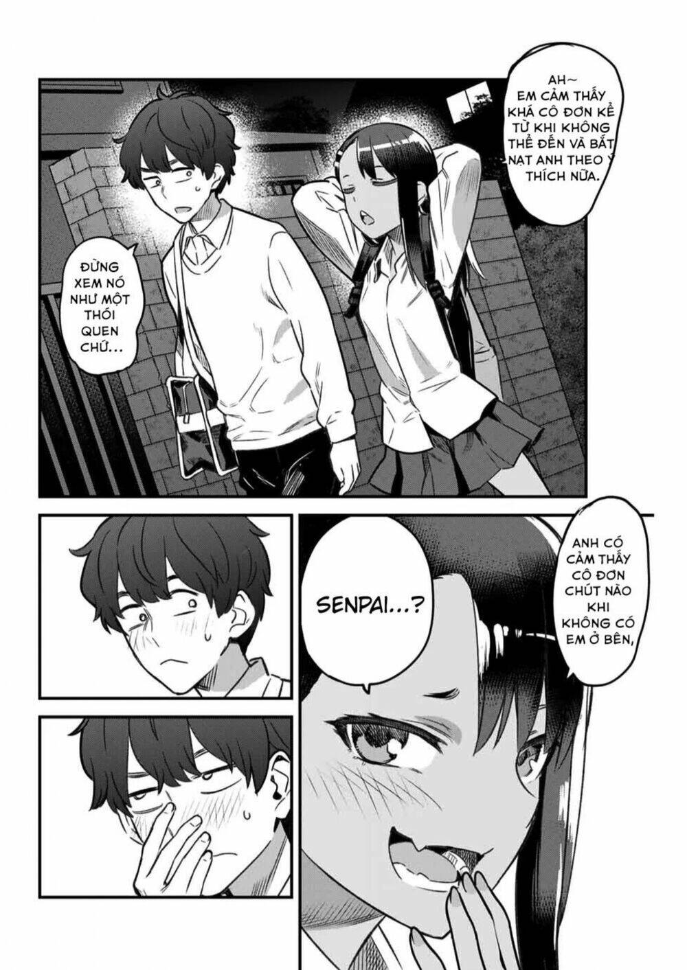 please don't bully me - nagatoro-san chapter 85: anh cảm thấy cô đơn khi không có em bên cạnh phải không, senpai? - Next chapter 86: hãy đi cùng nhau, senpai!!