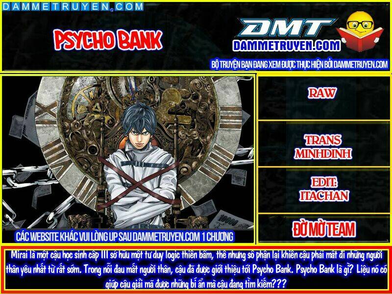 Psycho Bank Chapter 1 - Trang 2