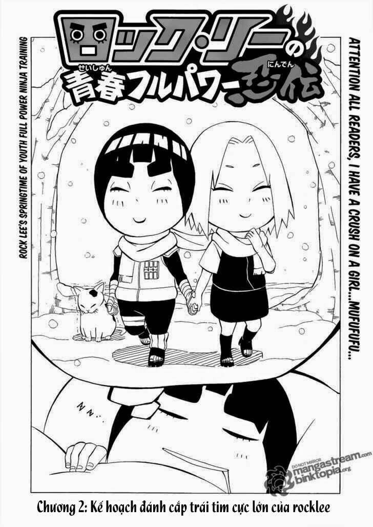 Rock Lee No Seishun Full-Power Ninden Manga Chapter 2 - Trang 2