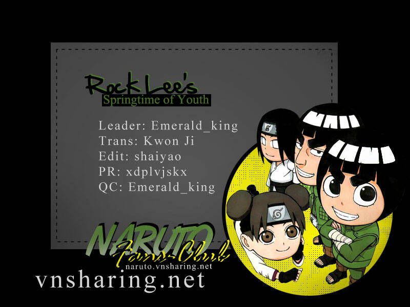 Rock Lee's Springtime Of Youth Chapter 12.5 - Trang 2