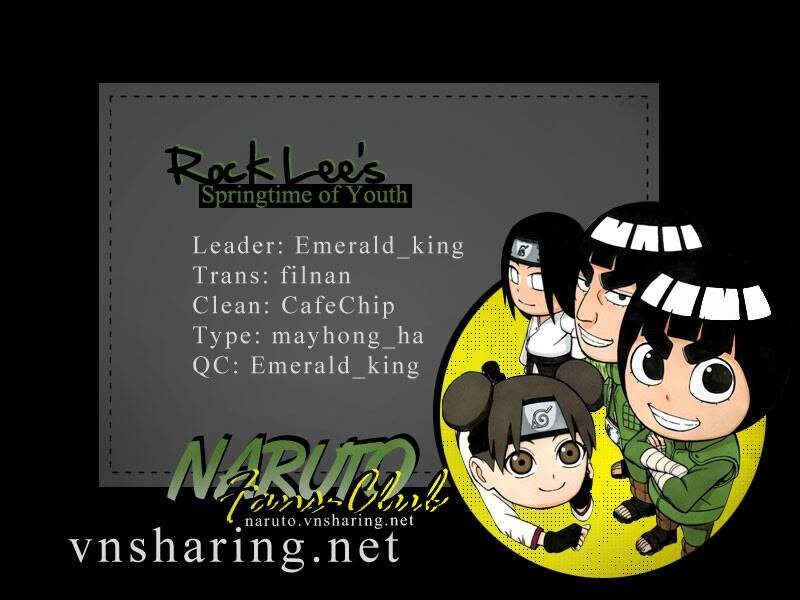 Rock Lee's Springtime Of Youth Chapter 24 - Trang 2