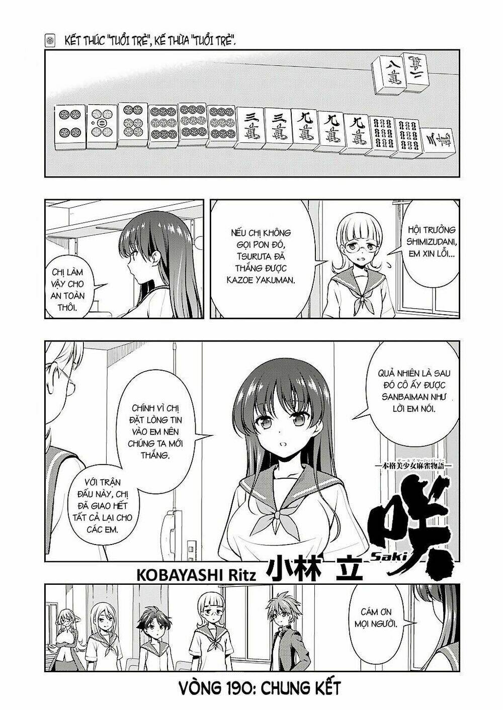 saki chapter 190: chung kết - Next chapter 191: tenhou