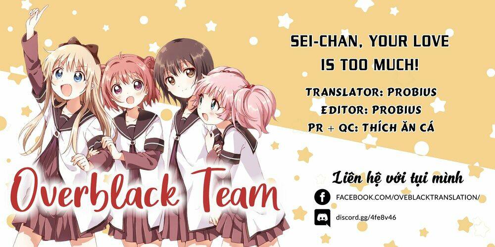 sei-chan, your love is too much! chapter 11 - Next Chapter 11.1