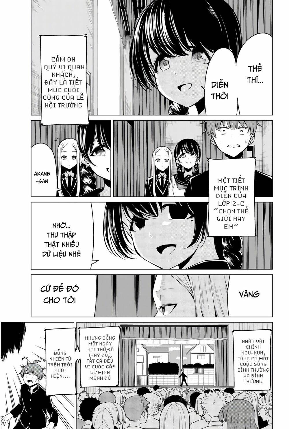 Sekai Ka Kanojo Ka Erabenai Chapter 27 - Trang 2