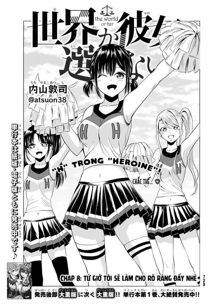 Sekai Ka Kanojo Ka Erabenai Chapter 8 - Trang 2