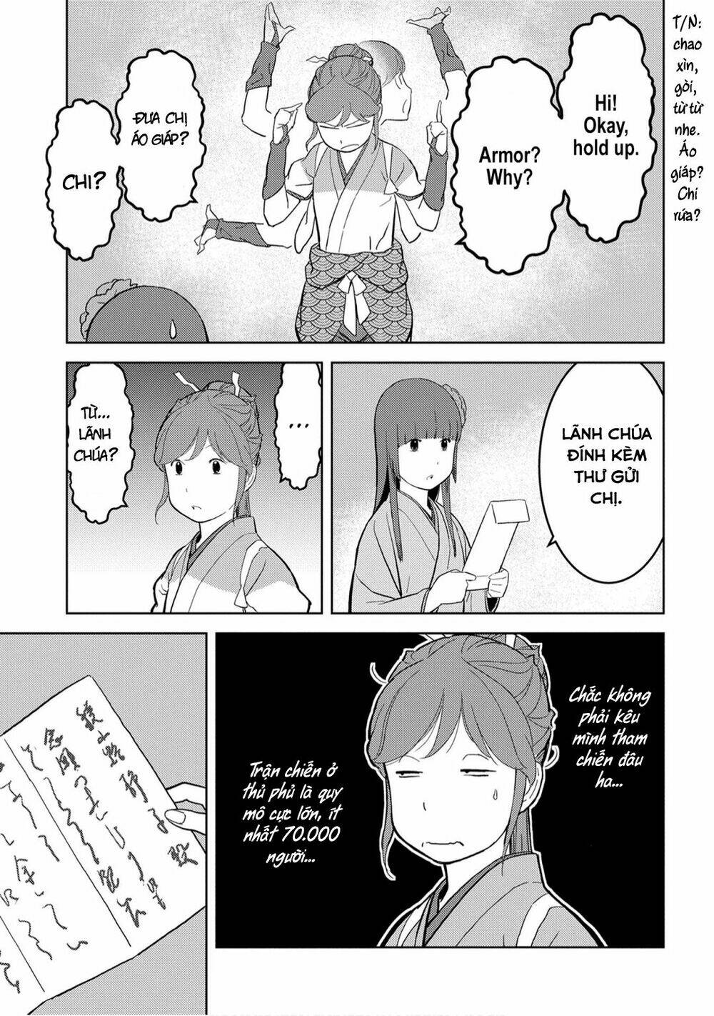 sengoku komachi kurou tan! chapter 23: hành quân tới thủ đô - Next chapter 24: chiến mưu