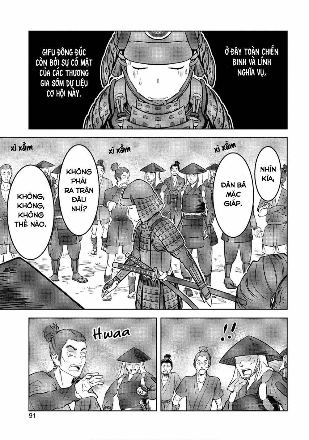 sengoku komachi kurou tan! chapter 23: hành quân tới thủ đô - Next chapter 24: chiến mưu