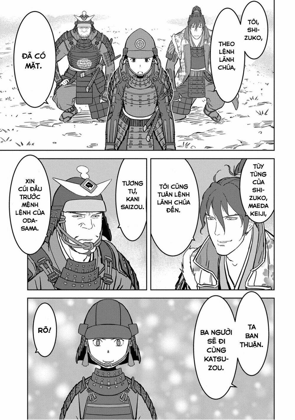 sengoku komachi kurou tan! chapter 23: hành quân tới thủ đô - Next chapter 24: chiến mưu