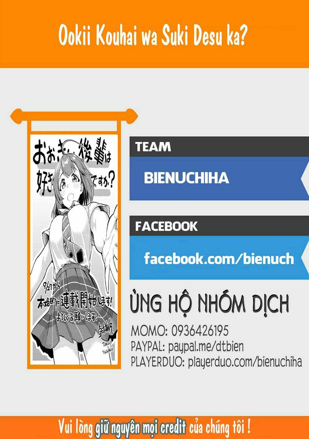 senpai có thích đàn em bb (big boobs) chapter 13 - Trang 2