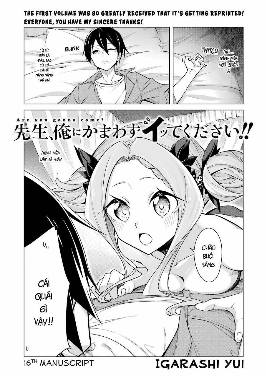 sensei, ore ni kamawazu itte kudasai!! chapter 16: bản thảo thứ 16 - Trang 2