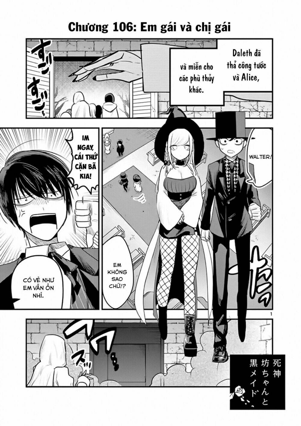 shinigami bocchan to kuro maid chapter 106: em gái và chị gái - Trang 2