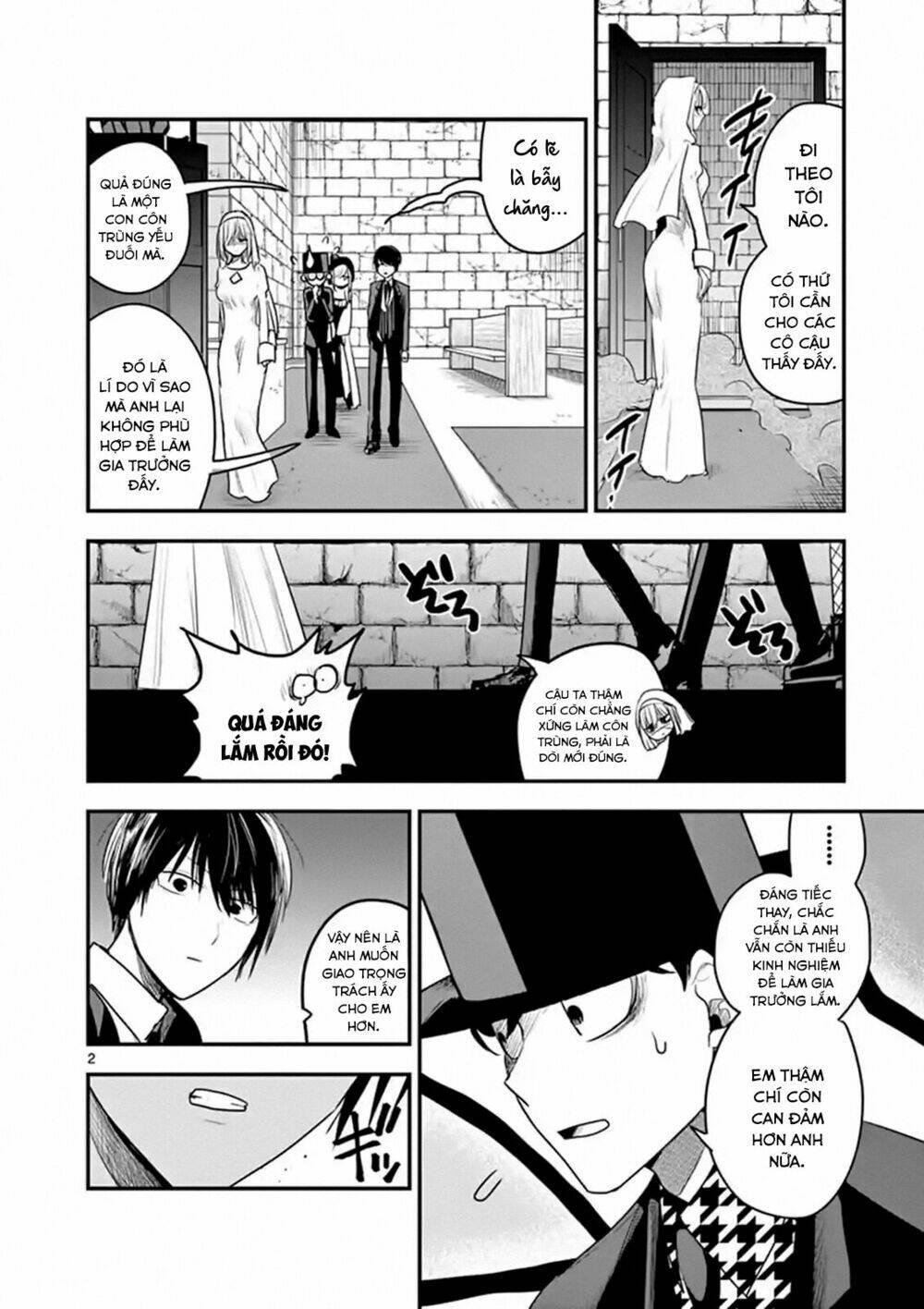 shinigami bocchan to kuro maid chapter 106: em gái và chị gái - Trang 2